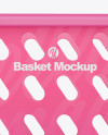 Matte Laundry Basket Mockup