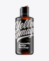 Amber Cosmetic Bottle Mockup