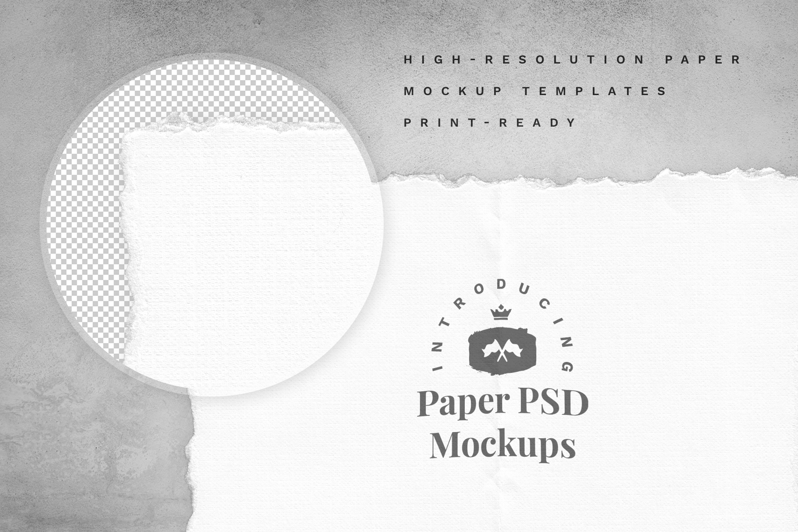 Deckle Edge Paper Mockup Set Deckle Edge Paper Mockup Set
