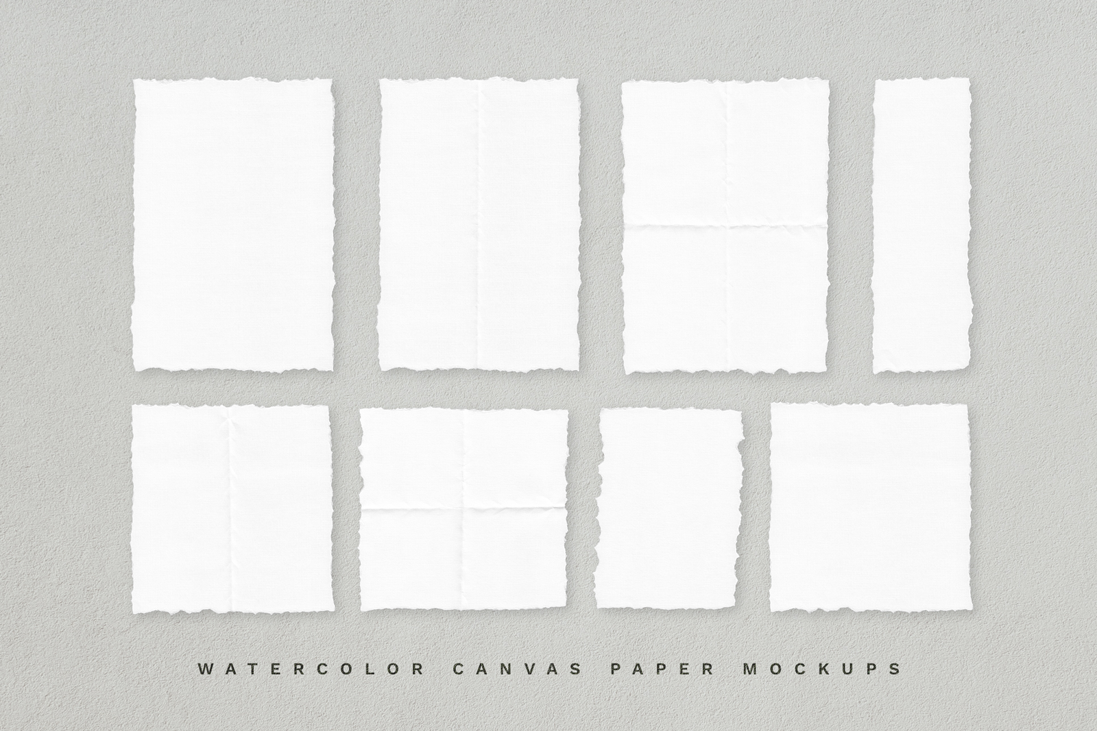 Deckle Edge Paper Mockup Set Deckle Edge Paper Mockup Set