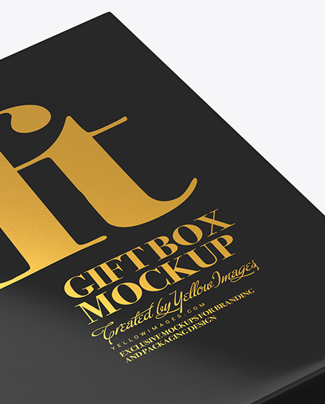 Glossy Paper Box Mockup