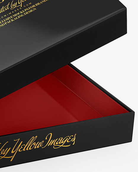 Glossy Paper Box Mockup