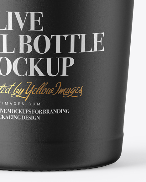 750ml Ceramic Olive Oil Bottle Mockup