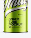 Metallic Snack Tube Mockup