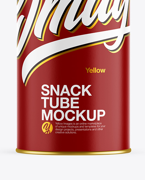 Paper Snack Tube Mockup