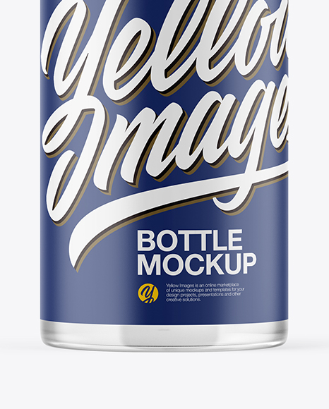 Clear Bottle Mockup