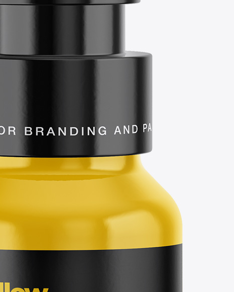 Glossy Spray Bottle Mockup