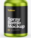 Metallic Spray Bottle Mockup