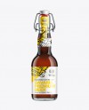 Glass Bottle with Brown Ale and Swing Top Closure 330ml