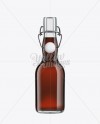 Glass Bottle with Brown Ale and Swing Top Closure 330ml