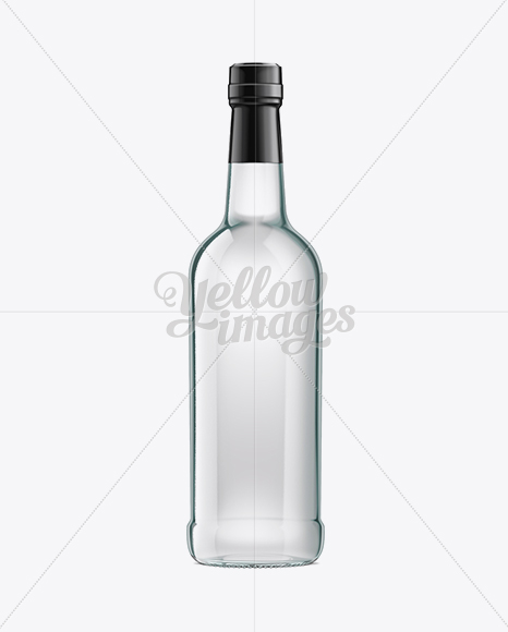 750ml Glass Vodka Bottle Mockup 750ml Glass Vodka Bottle Mockup