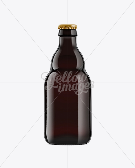 Black Amber Bottle with Dark Beer 330ml