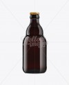 Black Amber Bottle with Dark Beer 330ml