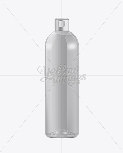 Clear PET Bottle with Flip Top Cap 500ml