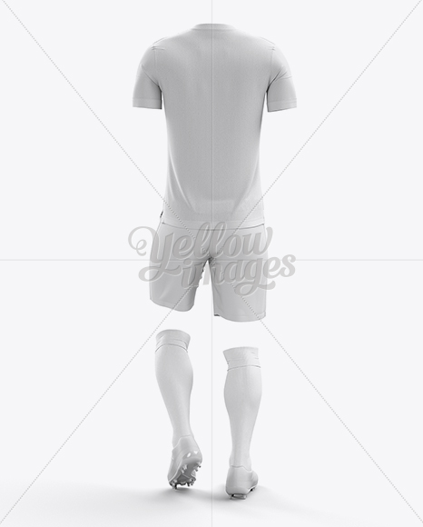 Full Soccer Kit Back View - Free Download Images High Quality PNG, JPG