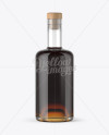 Black Rum Bottle Mockup