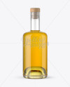 Clear Glass Whisky Bottle Mockup