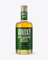 Clear Glass Whisky Bottle Mockup