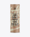 Long Kraft Paper Tube w/ a Paper Label - Front View