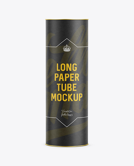 Long Paper Tube - Front View