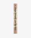 Extra Long Kraft Paper Tube w/ a Paper Label - Front View