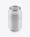 330ml Glossy Aluminium Can Mockup (High-Angle Shot)