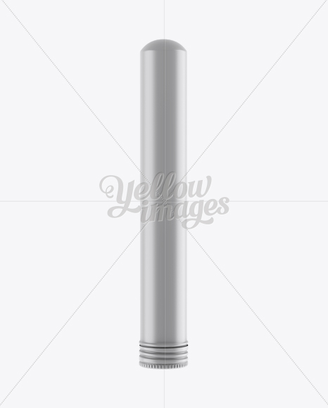 Matte Metallic Cigar Tube Mockup