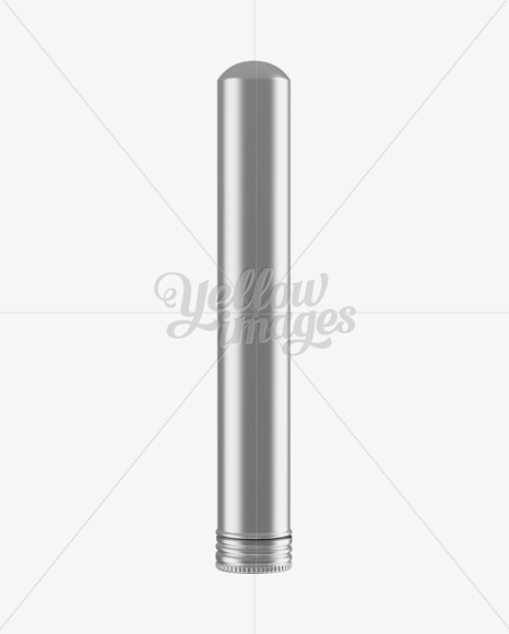 Metallic Cigar Tube Mockup