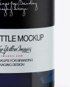 Blue Glass Gin Bottle Mockup Blue Glass Gin Bottle Mockup