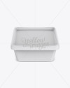 Matte Butter Tub Mockup - Front View (High-Angle Shot)