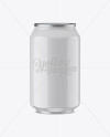 330ml Aluminium Can With Glossy Finish Mockup (Eye-Level Shot)