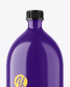 Glossy Plastic Bottle Mockup