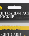 Gift Cards Pack Mockup