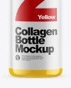 Glossy Collagen Bottle Mockup