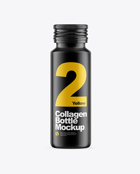 Matte Collagen Bottle Mockup