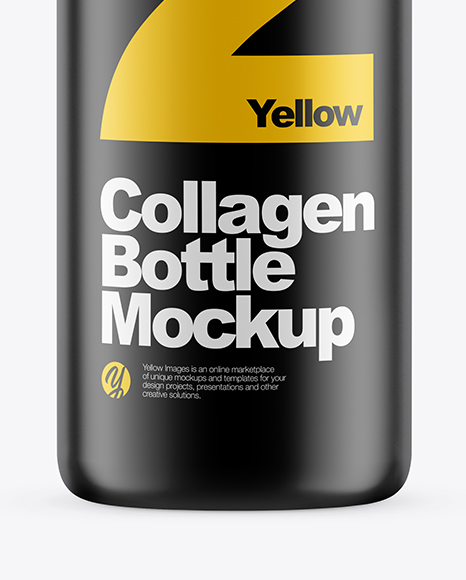 Matte Collagen Bottle Mockup