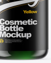 Green Cosmetic Bottle Mockup