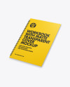 Workbook with Matte Transparent Cover Mockup