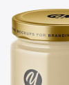 Glossy Ceramic Honey Jar Mockup