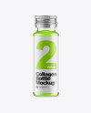 Clear Glass Collagen Bottle Mockup