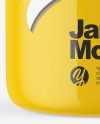 Glossy Jar With Cork Mockup