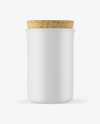 Matte Jar With Cork Mockup