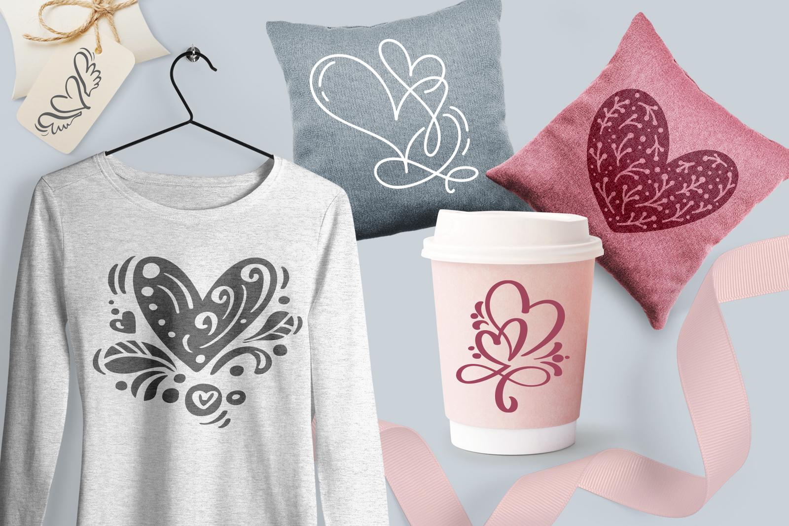 Valentine vector hand draw hearts Valentine vector hand draw hearts