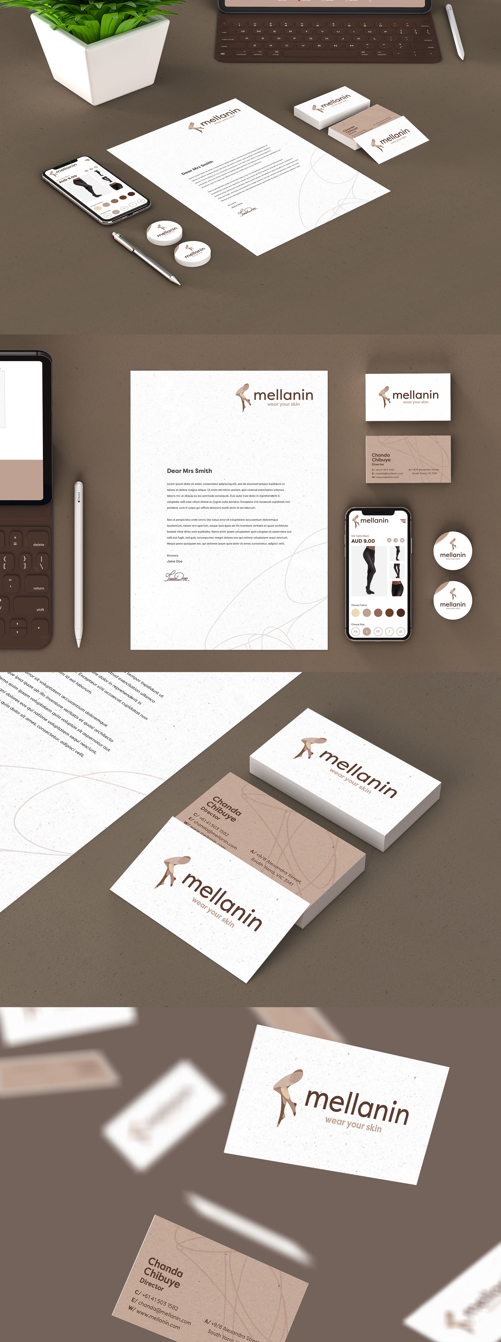 Sutekina Stationery Design Mockup