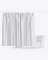 Bath w/ Glossy Shower Curtain Mockup