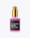 Frosted Glass Cosmetic Bottle Mockup Frosted Glass Cosmetic Bottle Mockup