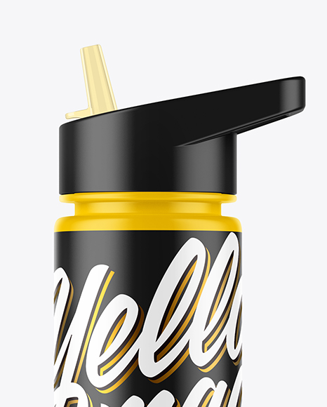 Matte Sport Bottle Mockup