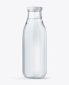 Clear Glass Water Bottle Mockup