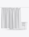 Bath w/ Matte Shower Curtain Mockup