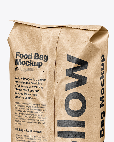 Kraft Food Bag Mockup